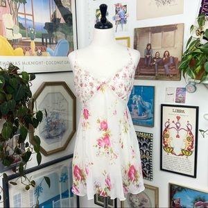 Vintage Sheer Floral Slip Dress